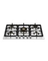 Piano cottura Bertazzoni P755CPROX a gas da 75 cm. 5 zone con dual wok centrale inox