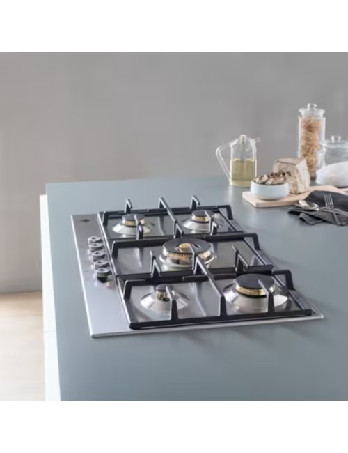 Piano cottura Bertazzoni P755CPROX a gas da 75 cm. 5 zone con dual wok centrale inox