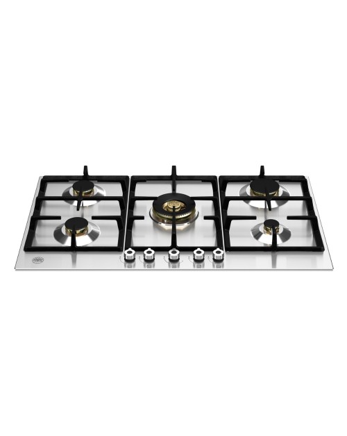 Piano cottura Bertazzoni P905CPROX a gas 90 cm. 5 zone dual wok centrale inox