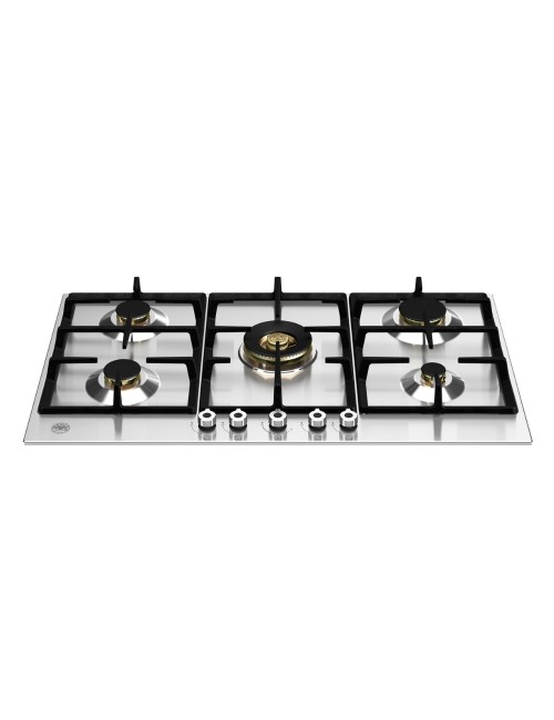 Piano cottura Bertazzoni P905CPROX a gas 90 cm. 5 zone dual wok centrale inox