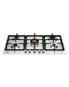 Piano cottura Bertazzoni P905CPROX a gas 90 cm. 5 zone dual wok centrale inox