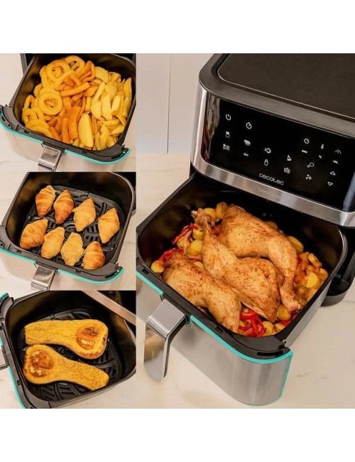 Friggitrice ad aria Cecofry Supreme 8000 touch 8 litri con tecnologia PerfectCook 1800 W inox