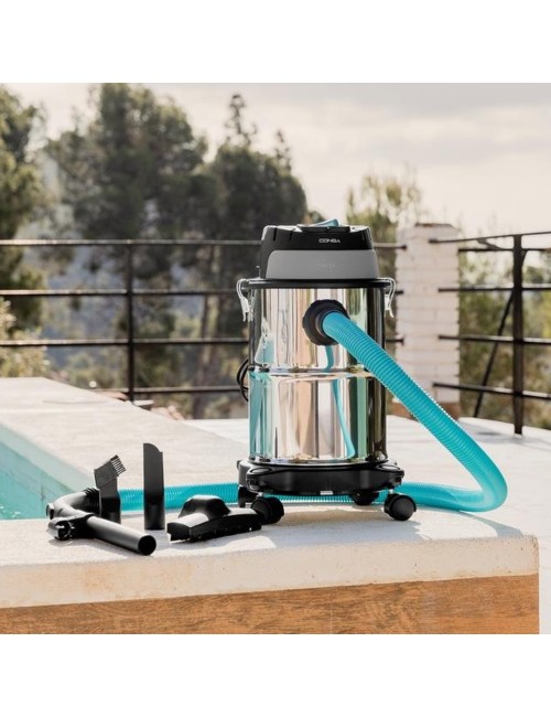 Aspirapolvere Cecotec Conga Rockstar Wet & Dry Steel per solidi e liquidi 1200 W di potenza e 16 L di capacità