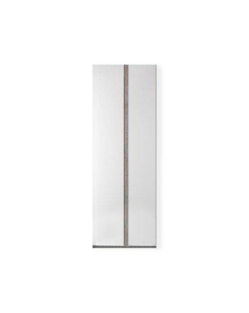 Cabina armadio angolare 2 ante Ettore 112x112x236 colore bianco frassinato