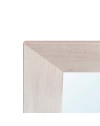 Specchiera Loto Rettangolare con Cornice rovere bianco 102x65 cm. – Eleganza Naturale per Ogni Ambiente