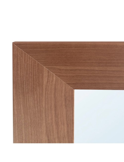 Specchiera Quadrata Plana 90x90 cm con Cornice Larice Cherry – Design Moderno ed Essenziale