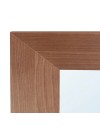 Specchiera Quadrata Plana 90x90 cm con Cornice Larice Cherry – Design Moderno ed Essenziale