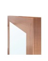 Specchiera Quadrata Plana 90x90 cm con Cornice Larice Cherry – Design Moderno ed Essenziale