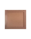 Specchiera Quadrata Plana 90x90 cm con Cornice Larice Cherry – Design Moderno ed Essenziale