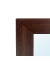 Specchiera Quadrata Plana 90x90 cm con Cornice Olmo dark – Design Moderno ed Essenziale