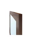 Specchiera Quadrata Plana 90x90 cm con Cornice Olmo dark – Design Moderno ed Essenziale