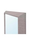 Specchiera Rettangolare con Cornice Sintesi tessuto grigio 127x65 cm. – Eleganza e raffinatezza