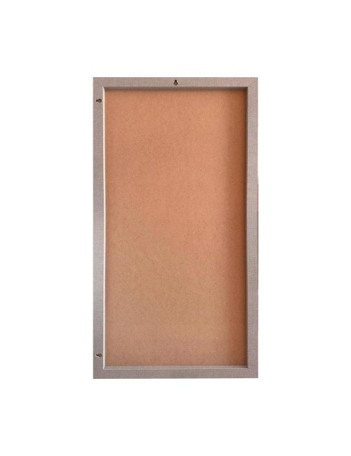 Specchiera Rettangolare con Cornice Sintesi tessuto grigio 127x65 cm. – Eleganza e raffinatezza
