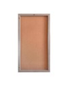 Specchiera Rettangolare con Cornice Sintesi tessuto grigio 127x65 cm. – Eleganza e raffinatezza