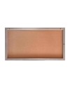 Specchiera Rettangolare con Cornice Sintesi tessuto grigio 127x65 cm. – Eleganza e raffinatezza