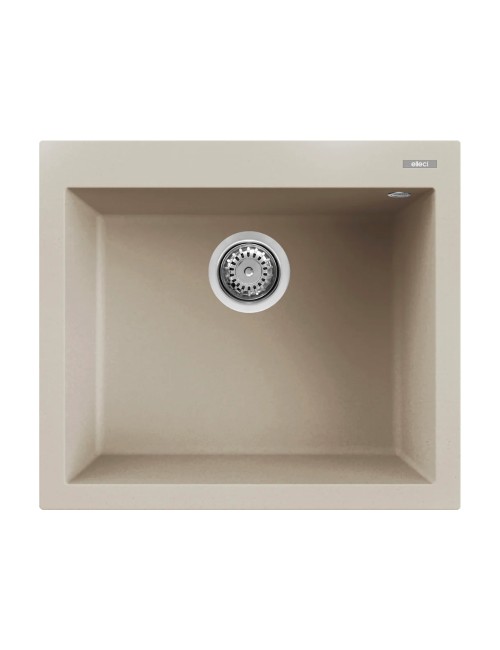 Lavello Cucina Monovasca Elleci Quadra 105 in Keratek – 57x50 cm Champagne