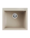 Lavello Cucina Monovasca Elleci Quadra 105 in Keratek – 57x50 cm Champagne