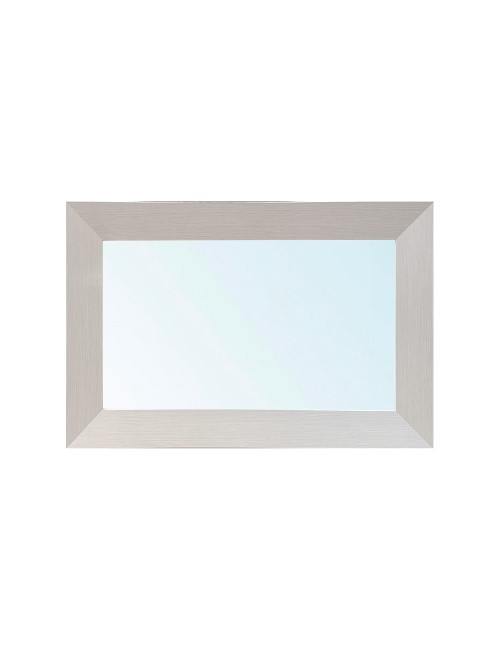 Specchiera Loto Rettangolare con Cornice larice beige 102x65 cm. – Eleganza Naturale per Ogni Ambiente