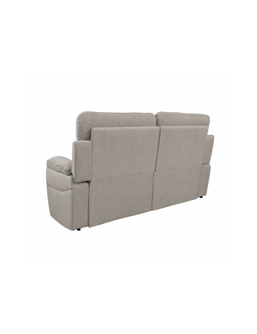 Divano 2 Posti Lineare in Tessuto Antimacchia Grigio Chiaro - Modello Bostonfix Mozart 160 cm