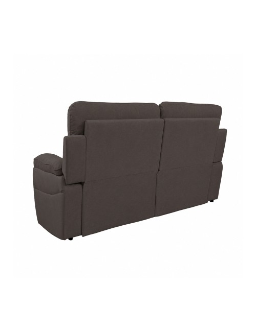 Divano 2 Posti Lineare in Tessuto Antimacchia Grigio Elefante - Modello Bostonfix Mozart 160 cm