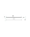 Lampada LED da specchio per bagno Venere 3 watt
