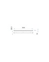 Profilo illuminazione LED bagno Walk 600 mm