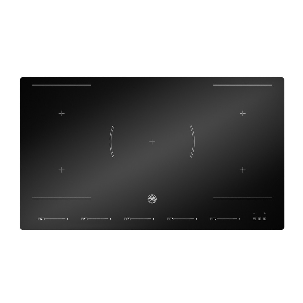 Piano cottura induzione Bertazzoni 90 cm. P905I2M30NVS 5 zone 9 livelli di potenza nero
