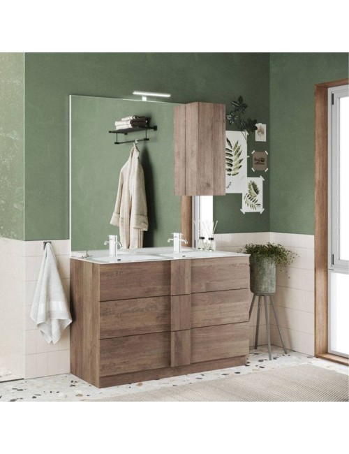 Mobile Bagno Doppia Vasca Salemi120 Colore Rovere Mercure Prezzo