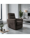 Poltrona Alzapersona Alessia 2 Motori in Nabuk Grigio Elefante – Comfort, Relax e Autonomia