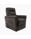 Poltrona Alzapersona Alessia 2 Motori in Nabuk Grigio Elefante – Comfort, Relax e Autonomia