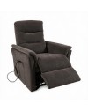 Poltrona Alzapersona Alessia 2 Motori in Nabuk Grigio Elefante – Comfort, Relax e Autonomia