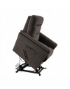Poltrona Alzapersona Alessia 2 Motori in Nabuk Grigio Elefante – Comfort, Relax e Autonomia