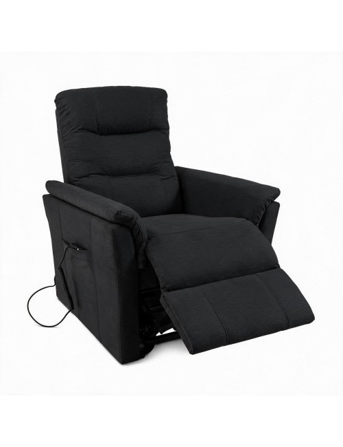 Poltrona Alzapersona Alessia 2 Motori in Nabuk Antracite – Comfort, Relax e Autonomia