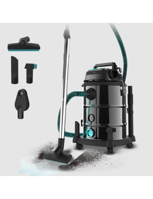 Aspiratore Cecotec Conga Rocksar Wet&Dry Steel Pro Tool liquidi e solidi capacità 30 L 1600W