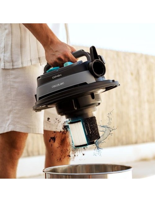 Aspiratore Cecotec Conga Rocksar Wet&Dry Steel Pro Tool liquidi e solidi capacità 30 L 1600W
