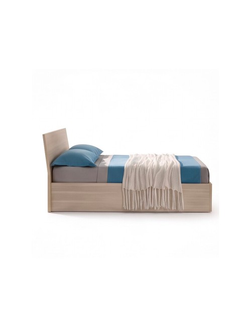 Letto Matrimoniale Contenitore in Legno 170x205x88h Manitoba Olmo