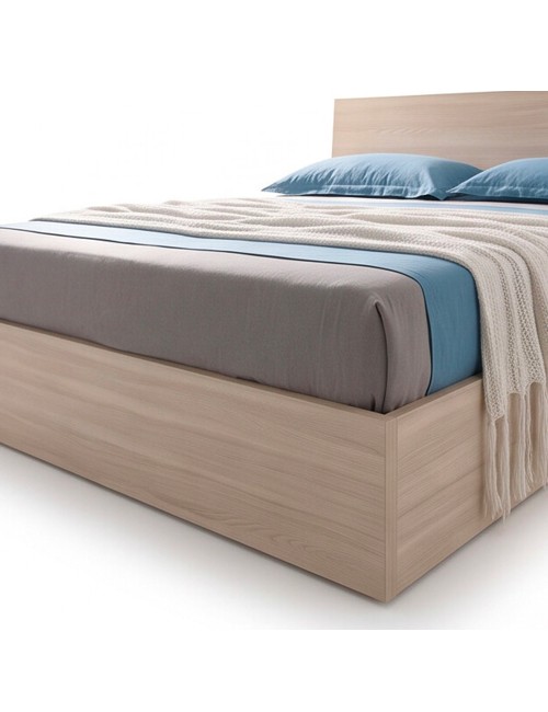 Letto Matrimoniale Contenitore in Legno 170x205x88h Manitoba Olmo