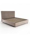 Letto Matrimoniale contenitore Ascoli 200x208x127H tessuto idrorepellente Aragon tortora