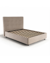 Letto Francese contenitore Ascoli 160x208x127H tessuto idrorepellente Aragon tortora