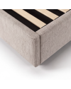 Letto Francese contenitore Ascoli 160x208x127H tessuto idrorepellente Aragon tortora