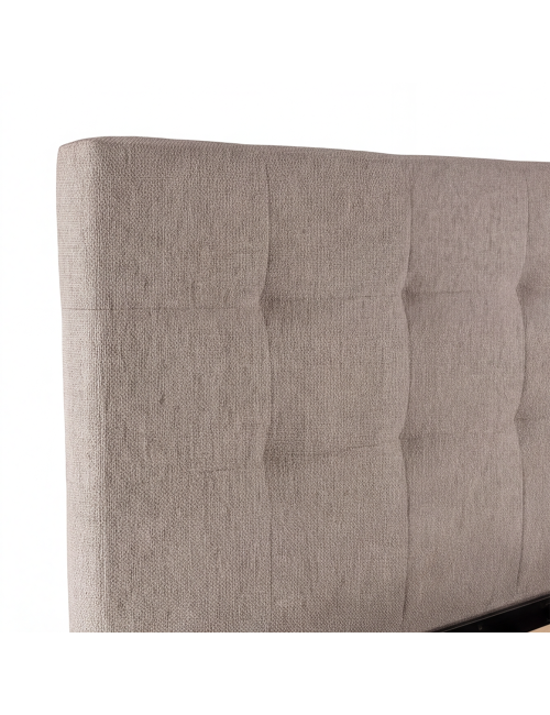 Letto Francese contenitore Ascoli 160x208x127H tessuto idrorepellente Aragon tortora