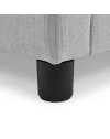 Letto una piazza e mezza contenitore Sofaback in tessuto Aragon grigio chiaro 138x222x120H