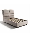 Letto una piazza e mezza contenitore Sofaback in tessuto Aragon tortora 138x222x120H