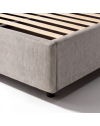 Letto una piazza e mezza contenitore Sofaback in tessuto Aragon tortora 138x222x120H
