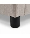 Letto una piazza e mezza contenitore Sofaback in tessuto Aragon tortora 138x222x120H