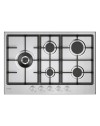 Piano cottura Candy CHG7WL4WTX a gas 5 fuochi con griglie in ghisa 75 cm inox