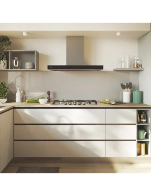 Piano cottura Candy CHG7WL4WTX a gas 5 fuochi con griglie in ghisa 75 cm inox