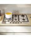 Piano cottura Candy CHG7WL4WTX a gas 5 fuochi con griglie in ghisa 75 cm inox