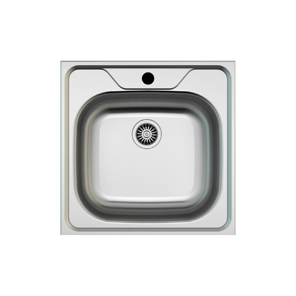 Lavello monovasca incasso monostampo N24435AS 50x50