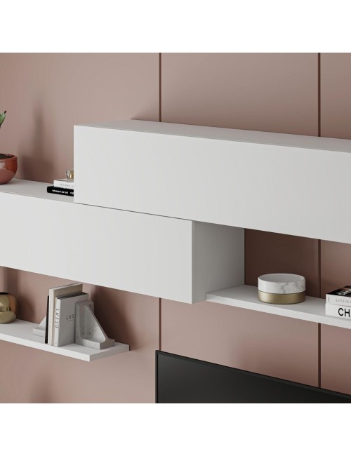 Parete attrezzata Kombat 260 colore bianco
